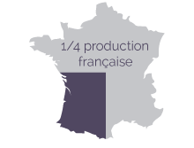 Représentation de la production de granit en France